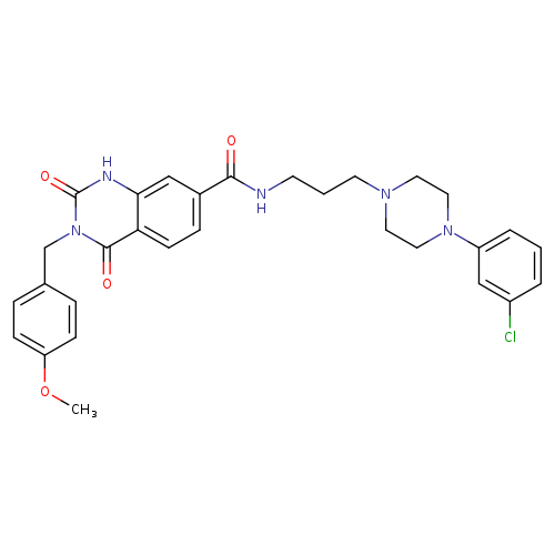 N-{3-[4-(3-chlorophenyl)piperazin-1-yl]propyl}-3-[(4-methoxyphenyl)methyl]-2,4-dioxo-1,2,3,4-tetrahydroquinazoline-7-carboxamide
