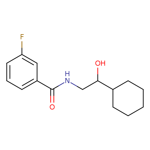 N-(2-cyclohexyl-2-hydroxyethyl)-3-fluorobenzamide