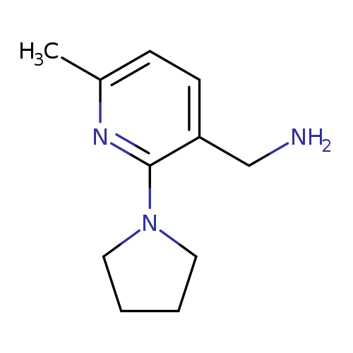 [6-methyl-2-(pyrrolidin-1-yl)pyridin-3-yl]methanamine