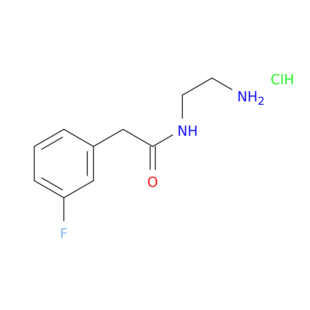 N-(2-aminoethyl)-2-(3-fluorophenyl)acetamide hydrochloride