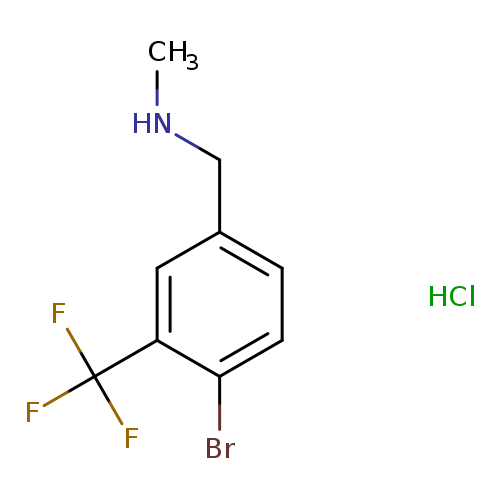{[4-bromo-3-(trifluoromethyl)phenyl]methyl}(methyl)amine hydrochloride