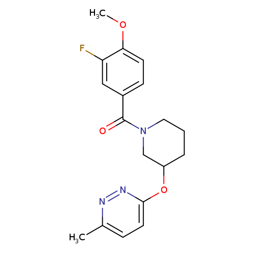 3-{[1-(3-fluoro-4-methoxybenzoyl)piperidin-3-yl]oxy}-6-methylpyridazine