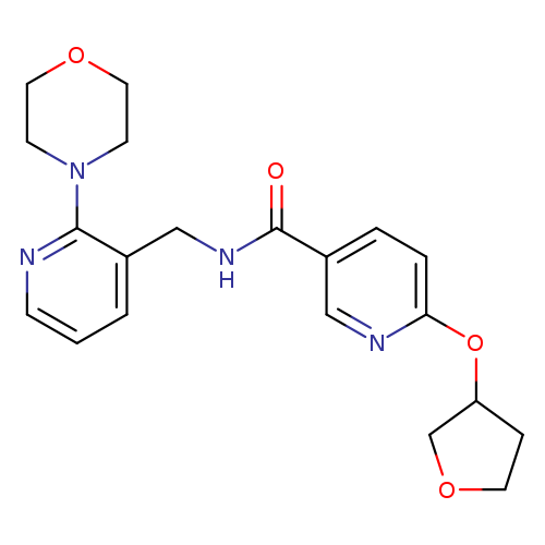 N-{[2-(morpholin-4-yl)pyridin-3-yl]methyl}-6-(oxolan-3-yloxy)pyridine-3-carboxamide