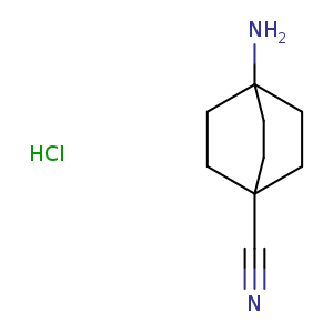 Bicyclo[2.2.2]octane-1-carbonitrile, 4-amino-, hydrochloride (1:1)