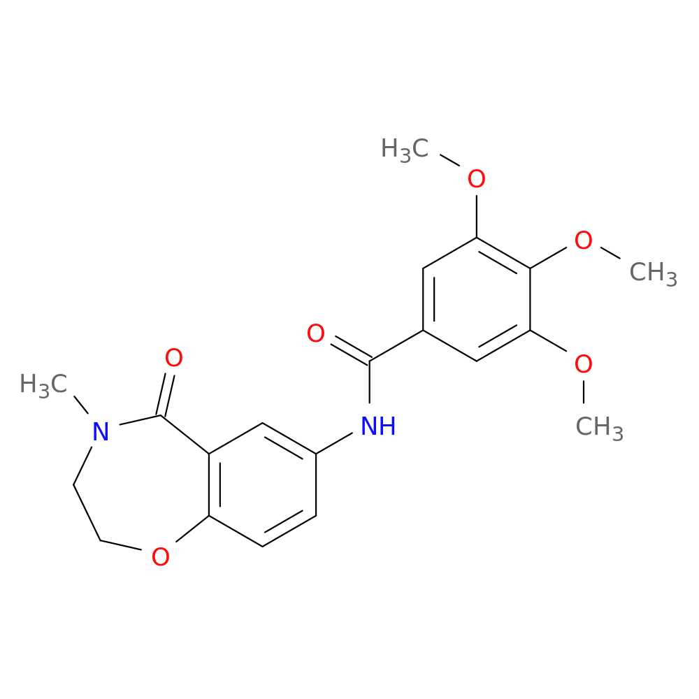 3,4,5-trimethoxy-N-(4-methyl-5-oxo-2,3,4,5-tetrahydro-1,4-benzoxazepin-7-yl)benzamide