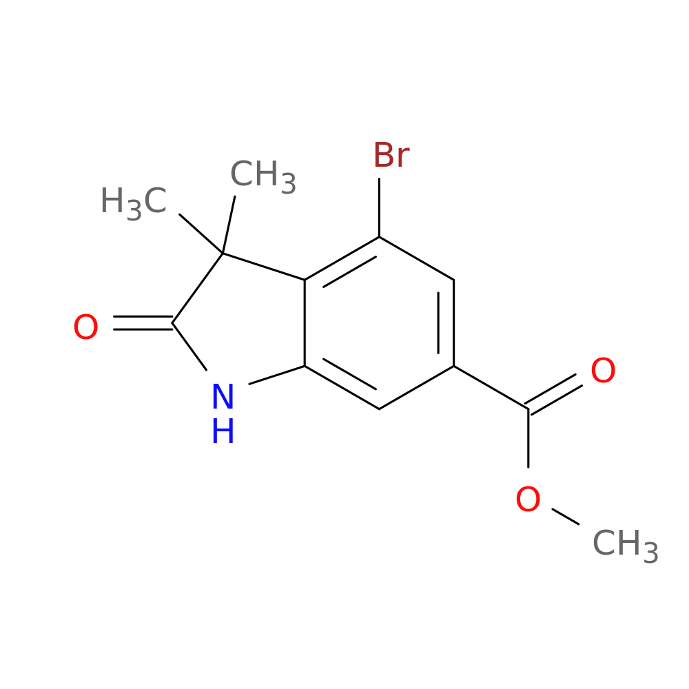 methyl 4-bromo-3,3-dimethyl-2-oxo-indoline-6-carboxylate
