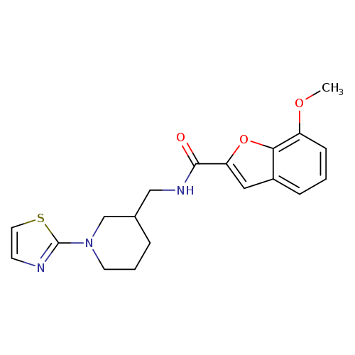 7-methoxy-N-{[1-(1,3-thiazol-2-yl)piperidin-3-yl]methyl}-1-benzofuran-2-carboxamide