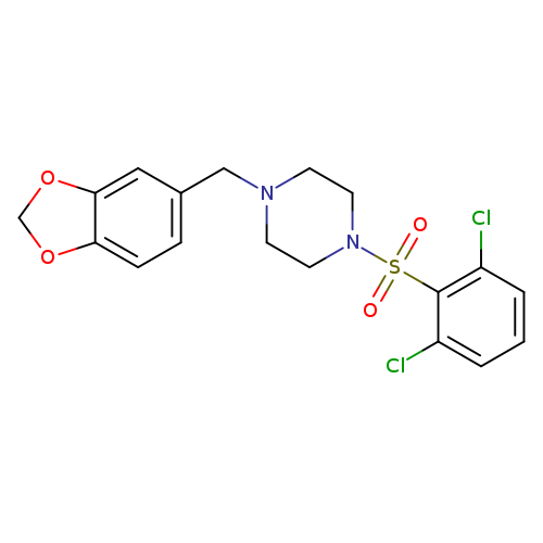 1-[(2H-1,3-benzodioxol-5-yl)methyl]-4-(2,6-dichlorobenzenesulfonyl)piperazine