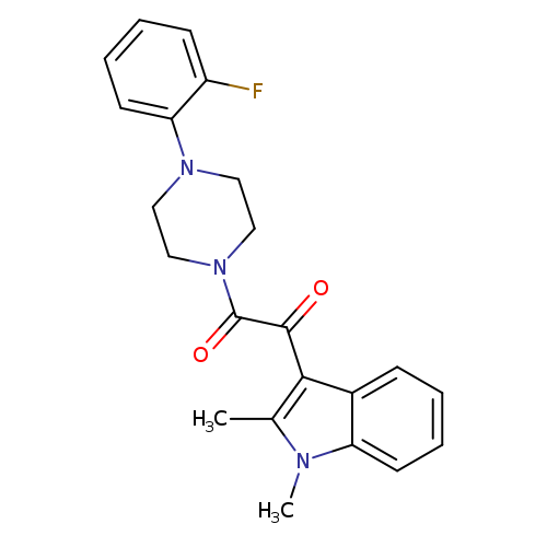 1-(1,2-dimethyl-1H-indol-3-yl)-2-[4-(2-fluorophenyl)piperazin-1-yl]ethane-1,2-dione