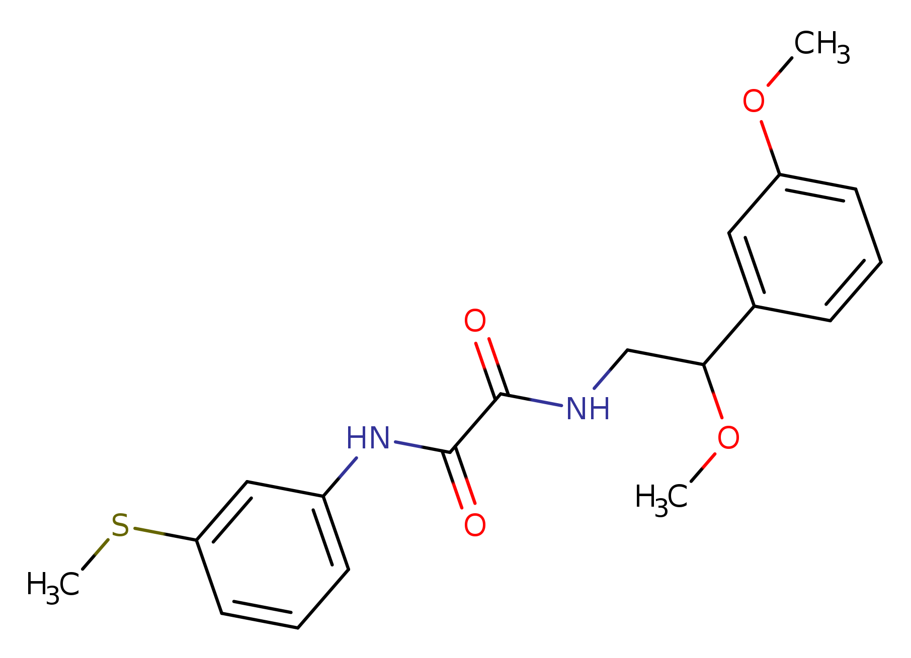 N-[2-methoxy-2-(3-methoxyphenyl)ethyl]-N'-[3-(methylsulfanyl)phenyl]ethanediamide