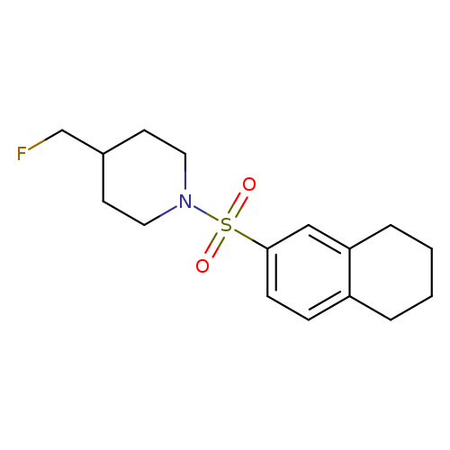 4-(fluoromethyl)-1-(5,6,7,8-tetrahydronaphthalene-2-sulfonyl)piperidine