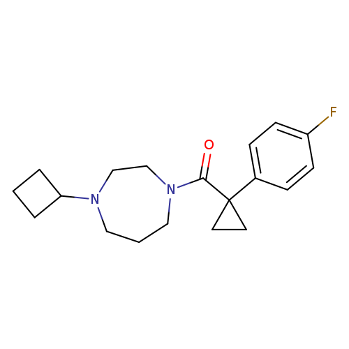 1-cyclobutyl-4-[1-(4-fluorophenyl)cyclopropanecarbonyl]-1,4-diazepane