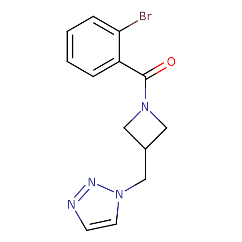 1-{[1-(2-bromobenzoyl)azetidin-3-yl]methyl}-1H-1,2,3-triazole