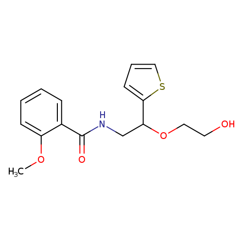 N-[2-(2-hydroxyethoxy)-2-(thiophen-2-yl)ethyl]-2-methoxybenzamide