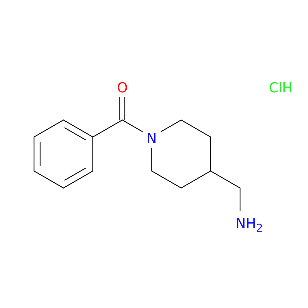 [4-(Aminomethyl)piperidin-1-yl](phenyl)methanone hydrochloride