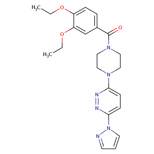 3-[4-(3,4-diethoxybenzoyl)piperazin-1-yl]-6-(1H-pyrazol-1-yl)pyridazine