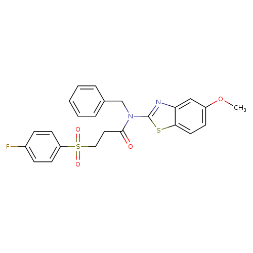 N-benzyl-3-(4-fluorobenzenesulfonyl)-N-(5-methoxy-1,3-benzothiazol-2-yl)propanamide