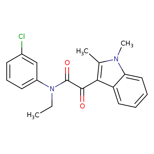 N-(3-chlorophenyl)-2-(1,2-dimethyl-1H-indol-3-yl)-N-ethyl-2-oxoacetamide