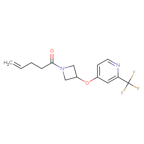 1-(3-{[2-(trifluoromethyl)pyridin-4-yl]oxy}azetidin-1-yl)pent-4-en-1-one