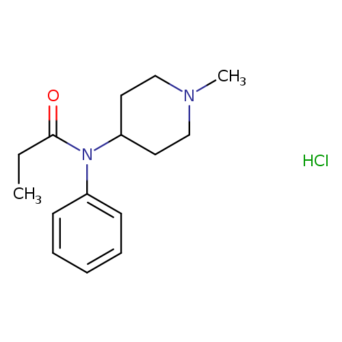 N-(1-methyl-4-piperidinyl)-N-phenyl-propanamide,monohydrochloride
