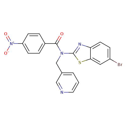 N-(6-bromo-1,3-benzothiazol-2-yl)-4-nitro-N-[(pyridin-3-yl)methyl]benzamide