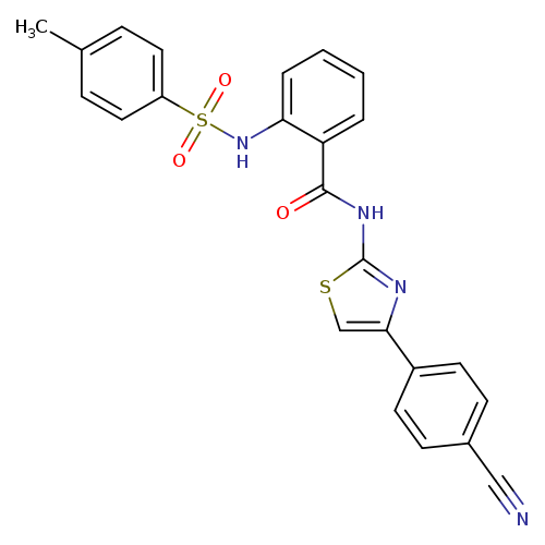 N-[4-(4-cyanophenyl)-1,3-thiazol-2-yl]-2-(4-methylbenzenesulfonamido)benzamide