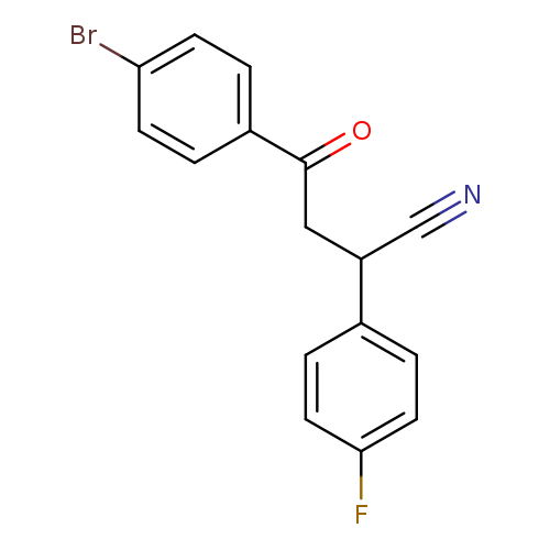 4-(4-bromophenyl)-2-(4-fluorophenyl)-4-oxobutanenitrile