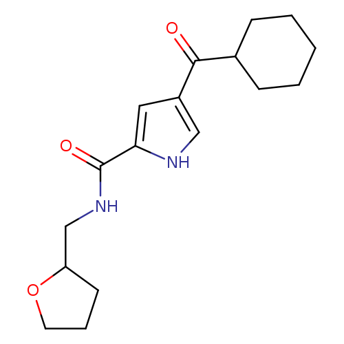 4-cyclohexanecarbonyl-N-[(oxolan-2-yl)methyl]-1H-pyrrole-2-carboxamide