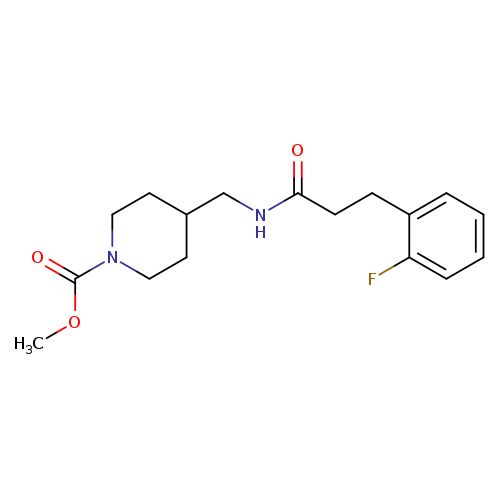 methyl 4-{[3-(2-fluorophenyl)propanamido]methyl}piperidine-1-carboxylate