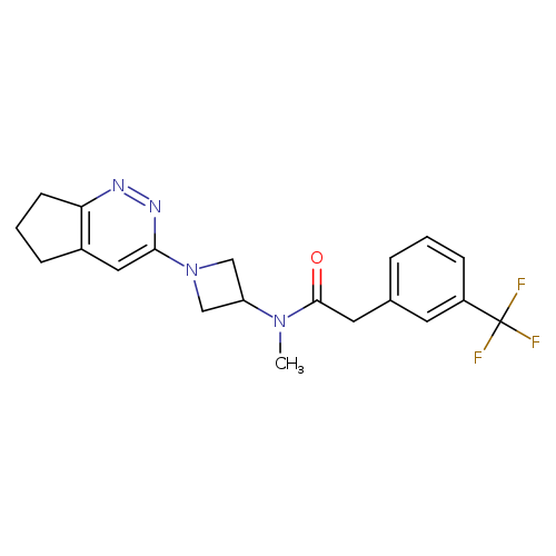 N-(1-{5H,6H,7H-cyclopenta[c]pyridazin-3-yl}azetidin-3-yl)-N-methyl-2-[3-(trifluoromethyl)phenyl]acetamide