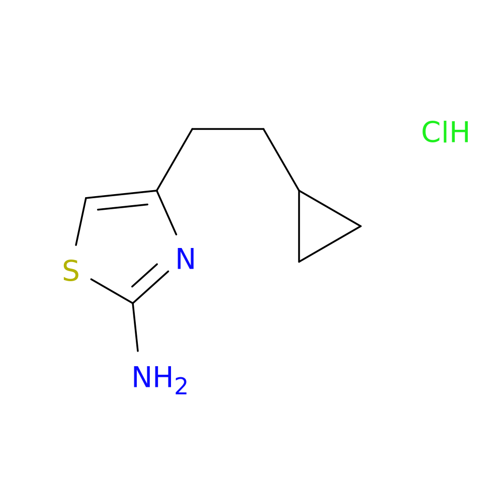 4-(2-cyclopropylethyl)-1,3-thiazol-2-amine hydrochloride
