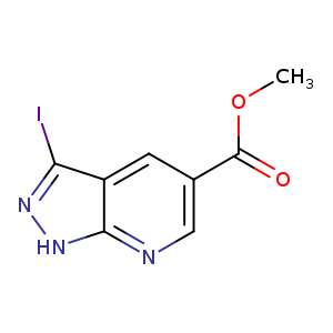 1H-Pyrazolo[3,4-b]pyridine-5-carboxylic acid, 3-iodo-, methyl ester