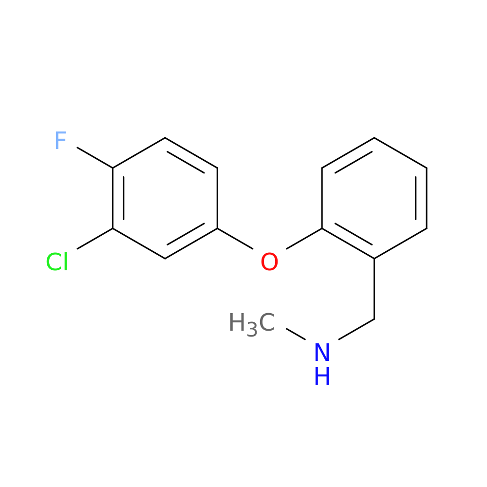{[2-(3-chloro-4-fluorophenoxy)phenyl]methyl}(methyl)amine