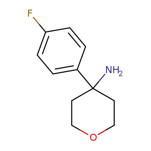 4-(4-fluorophenyl)oxan-4-amine