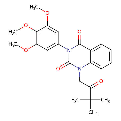 1-(3,3-dimethyl-2-oxobutyl)-3-(3,4,5-trimethoxyphenyl)-1,2,3,4-tetrahydroquinazoline-2,4-dione