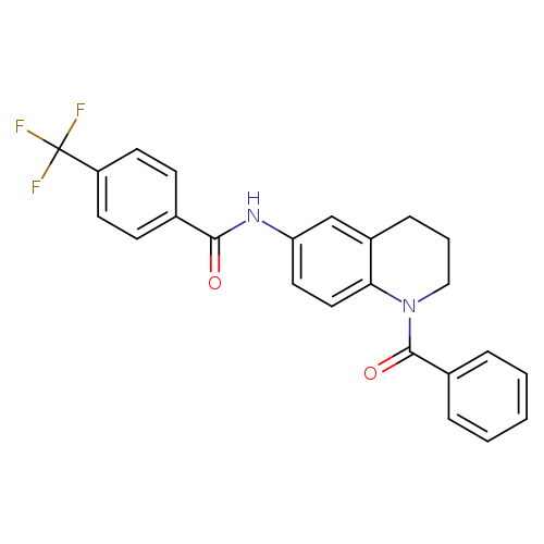 N-(1-benzoyl-1,2,3,4-tetrahydroquinolin-6-yl)-4-(trifluoromethyl)benzamide