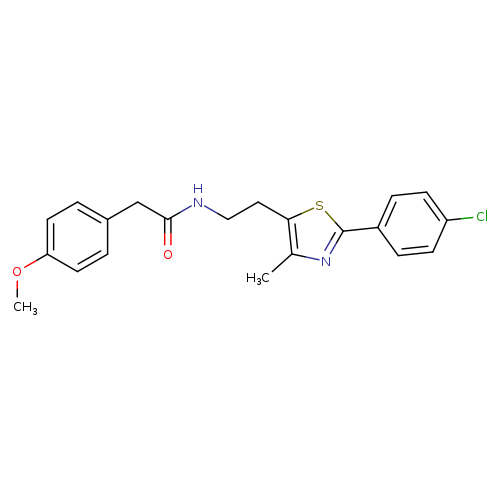 N-{2-[2-(4-chlorophenyl)-4-methyl-1,3-thiazol-5-yl]ethyl}-2-(4-methoxyphenyl)acetamide
