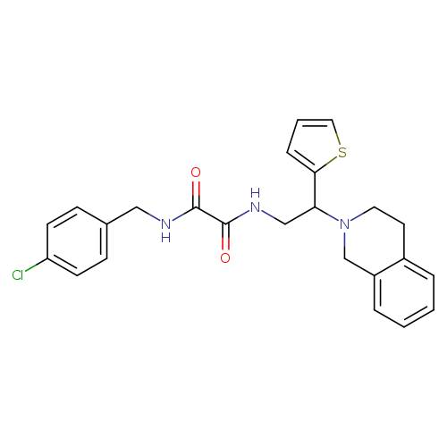 N'-[(4-chlorophenyl)methyl]-N-[2-(1,2,3,4-tetrahydroisoquinolin-2-yl)-2-(thiophen-2-yl)ethyl]ethanediamide