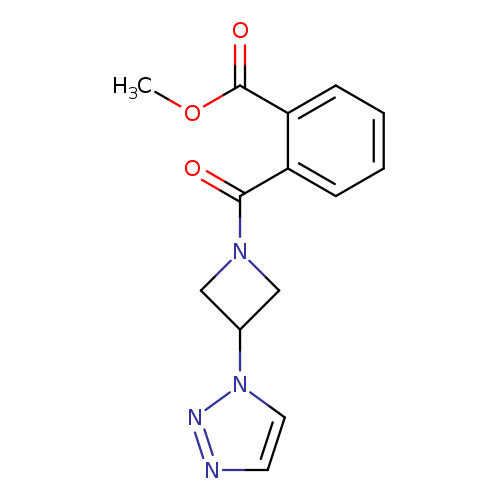 methyl 2-[3-(1H-1,2,3-triazol-1-yl)azetidine-1-carbonyl]benzoate