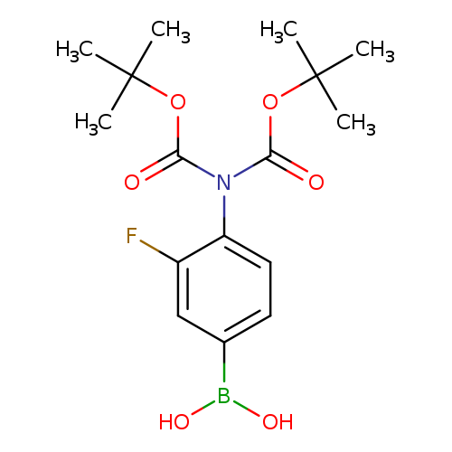 4-Bis(N-Boc)amino-3-fluorophenylboronic acid