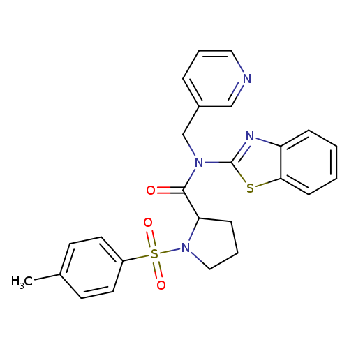N-(1,3-benzothiazol-2-yl)-1-(4-methylbenzenesulfonyl)-N-[(pyridin-3-yl)methyl]pyrrolidine-2-carboxamide