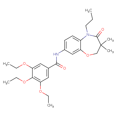 N-(3,3-dimethyl-4-oxo-5-propyl-2,3,4,5-tetrahydro-1,5-benzoxazepin-8-yl)-3,4,5-triethoxybenzamide