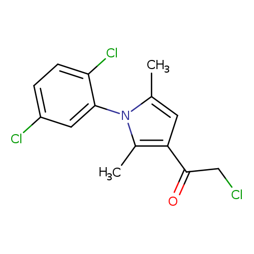 2-Chloro-1-[1-(2,5-dichlorophenyl)-2,5-dimethyl-1h-pyrrol-3-yl]ethanone