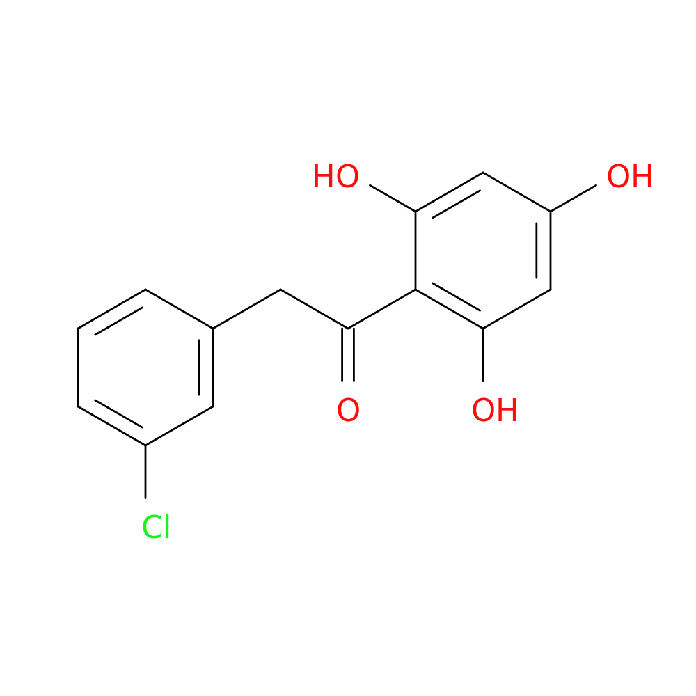 2-(3-chlorophenyl)-1-(2,4,6-trihydroxyphenyl)ethan-1-one