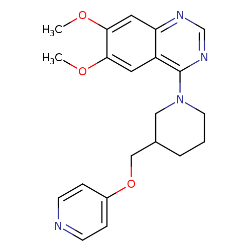 6,7-dimethoxy-4-{3-[(pyridin-4-yloxy)methyl]piperidin-1-yl}quinazoline