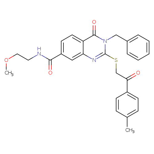 3-benzyl-N-(2-methoxyethyl)-2-{[2-(4-methylphenyl)-2-oxoethyl]sulfanyl}-4-oxo-3,4-dihydroquinazoline-7-carboxamide