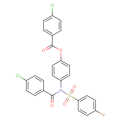 4-[N-(4-fluorobenzenesulfonyl)4-chlorobenzamido]phenyl 4-chlorobenzoate