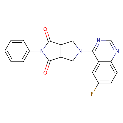 5-(6-fluoroquinazolin-4-yl)-2-phenyl-octahydropyrrolo[3,4-c]pyrrole-1,3-dione
