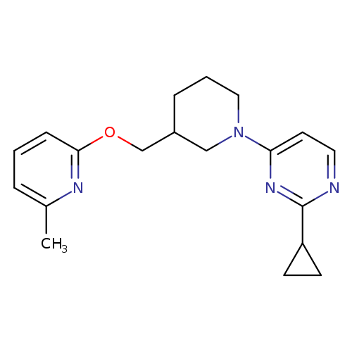 2-cyclopropyl-4-(3-{[(6-methylpyridin-2-yl)oxy]methyl}piperidin-1-yl)pyrimidine