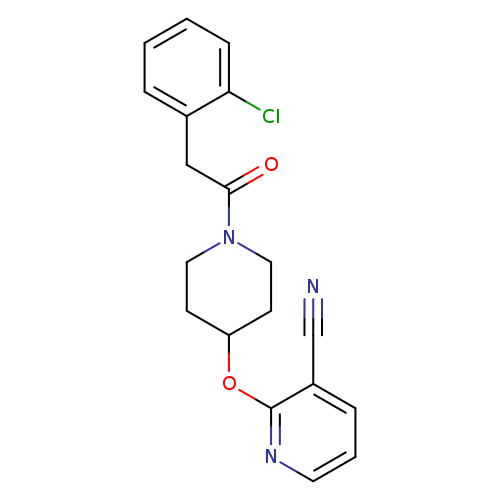 2-({1-[2-(2-chlorophenyl)acetyl]piperidin-4-yl}oxy)pyridine-3-carbonitrile